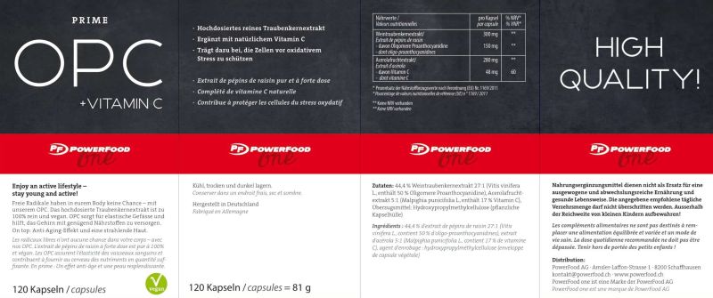 POWERFOOD ONE OPC - 120 Kapseln