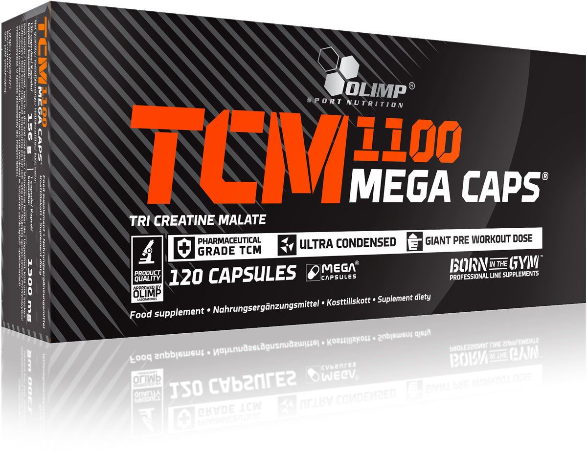 OLIMP Tri-Creatine Malat (TCM) 1100 Mega Caps - 120 Caps/Kapseln