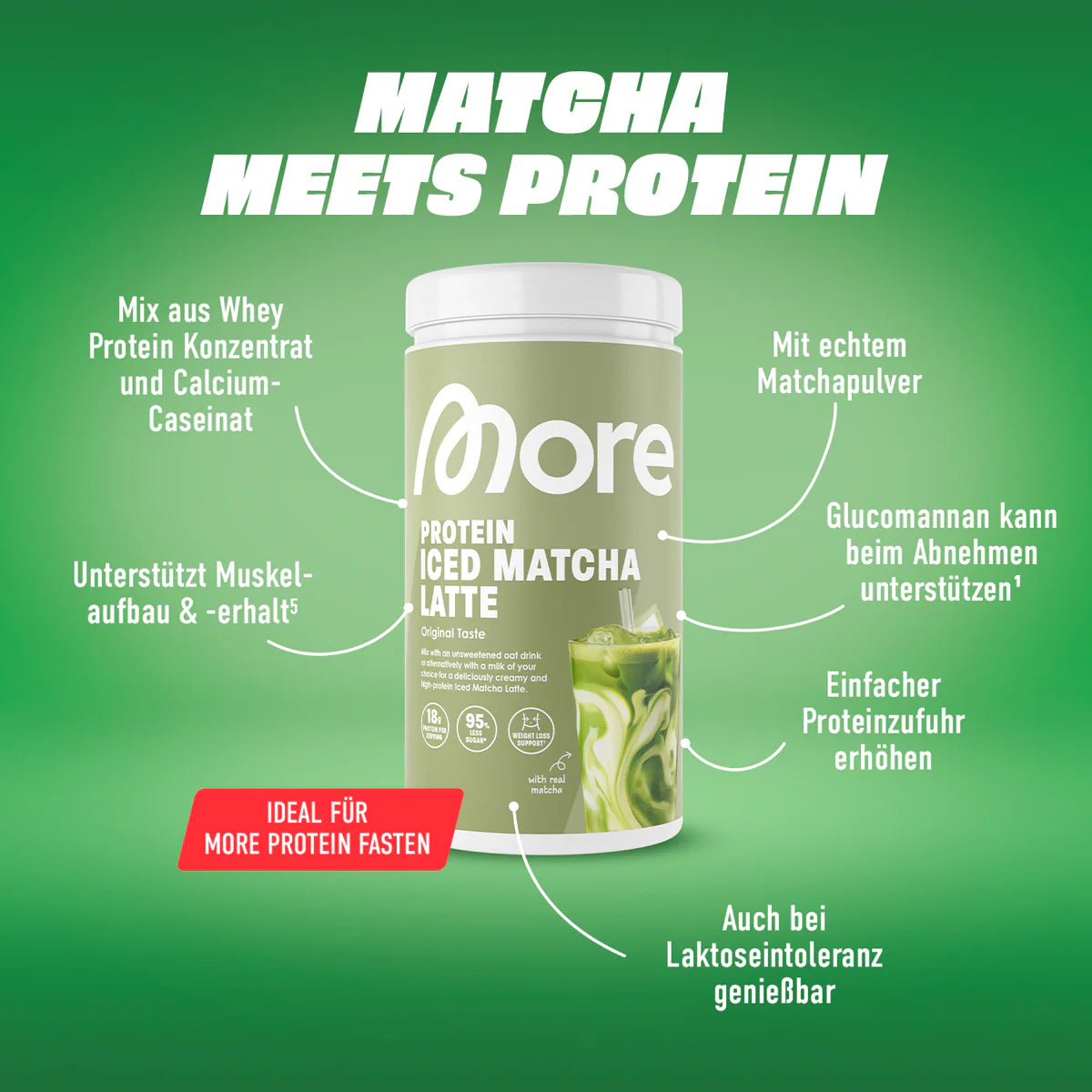 MORE NUTRITION Protein Matcha Latte