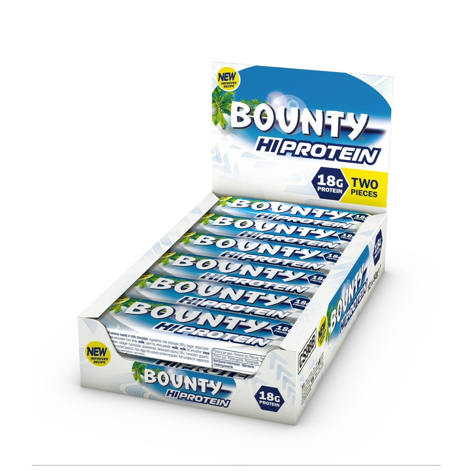 BOUNTY Hi Protein Bar - 12x52g
