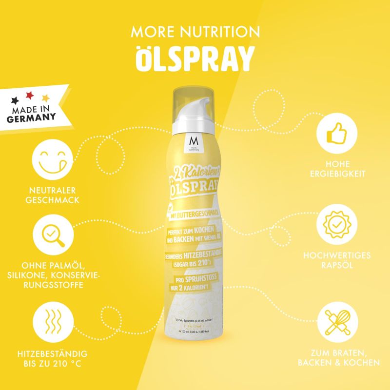 MORE NUTRITION 2 Kalorien-Ölspray - 200ml