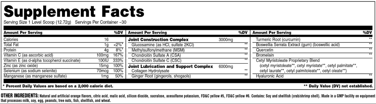 ANIMAL Flex Comprehensive Joint Support - 350g