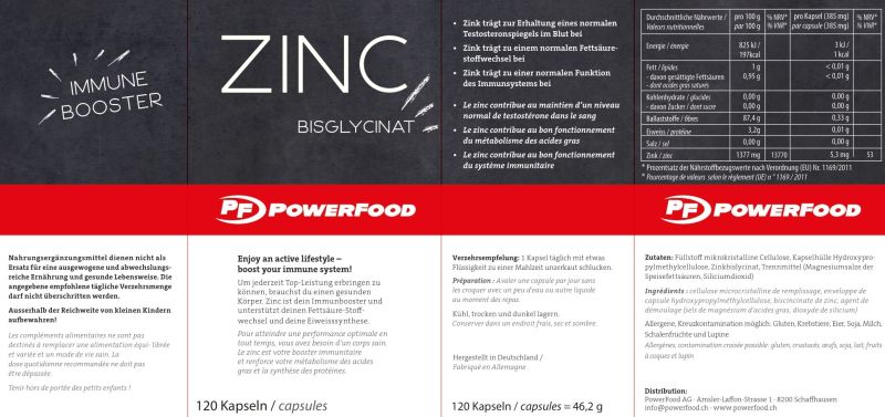 POWERFOOD ONE Zinc - 120 Kapseln