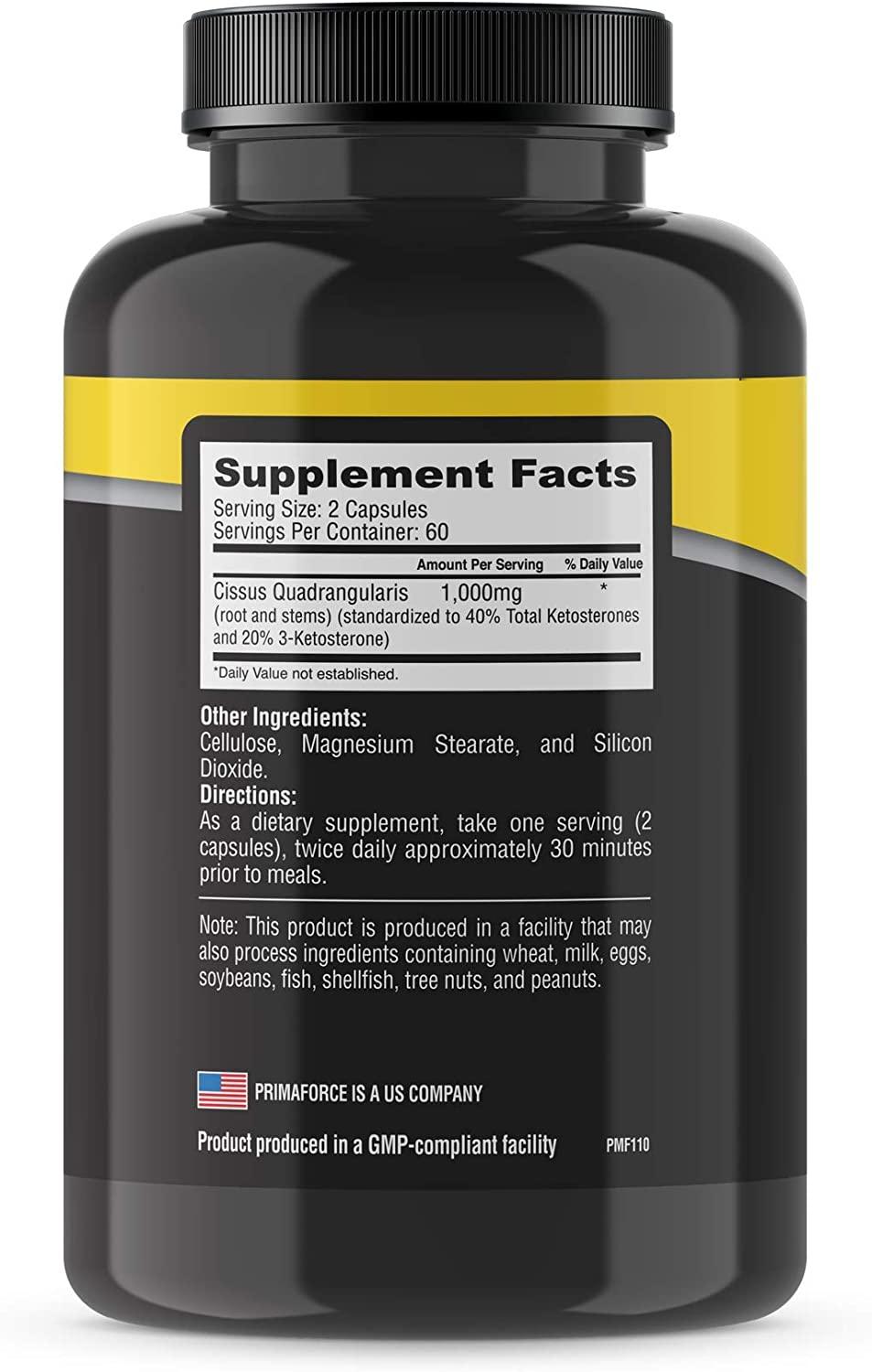PRIMAFORCE Cissus 1000mg - 120 Kapseln