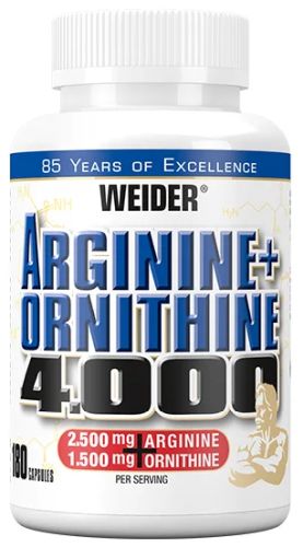 WEIDER Arginine + Ornithine 4000 - 180 Kapseln