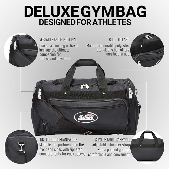 SCHIEK Deluxe Gym Bag - Black
