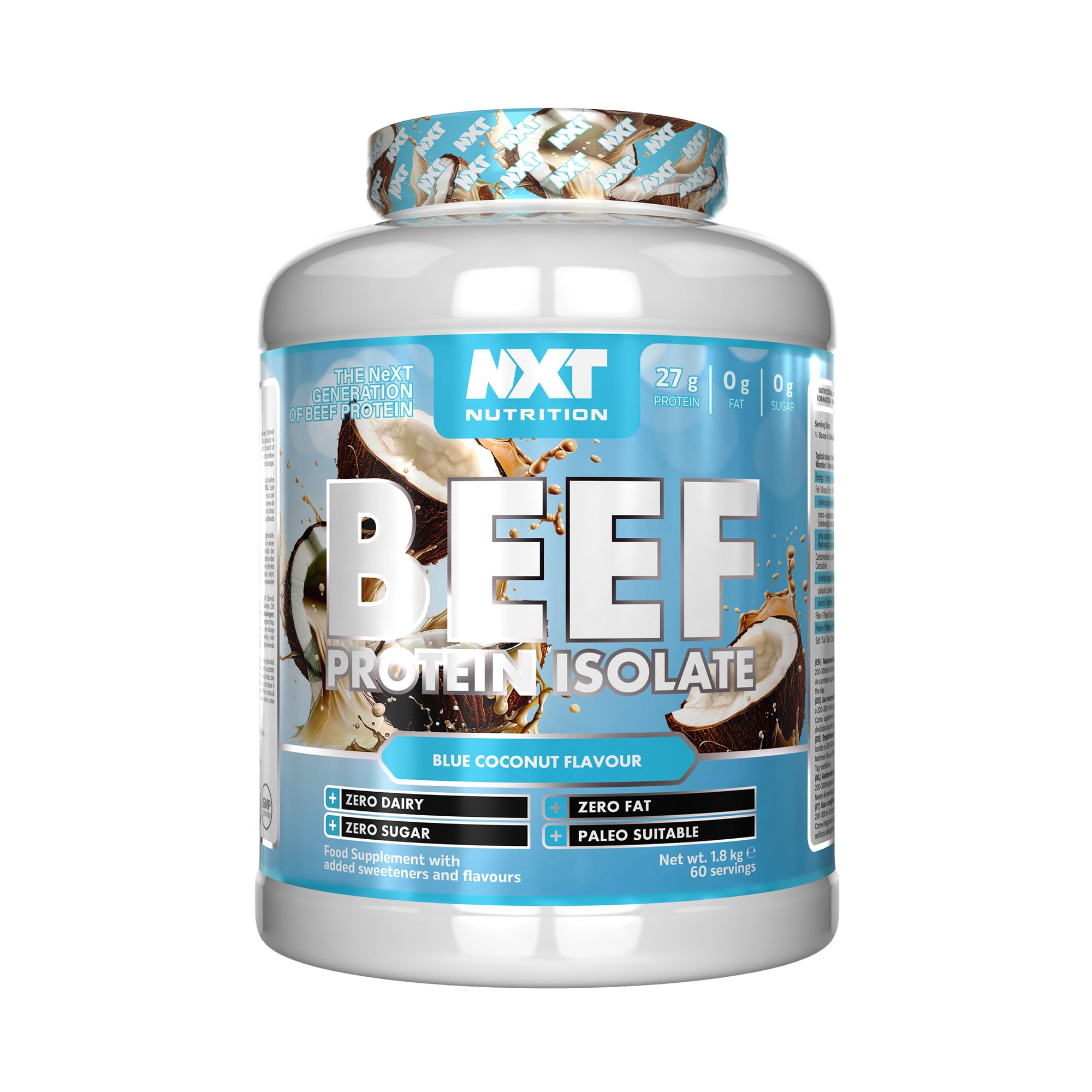 NXT NUTRITION Beef Protein Isolate - 1800g Dose