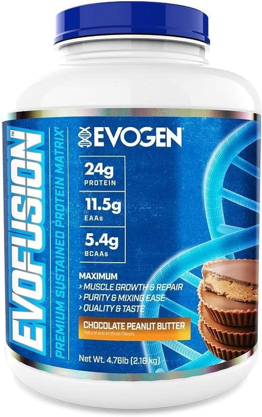 EVOGEN NUTRITION Evofusion – Whey & Casein Protein Blend – 2090 g (60 Portionen)