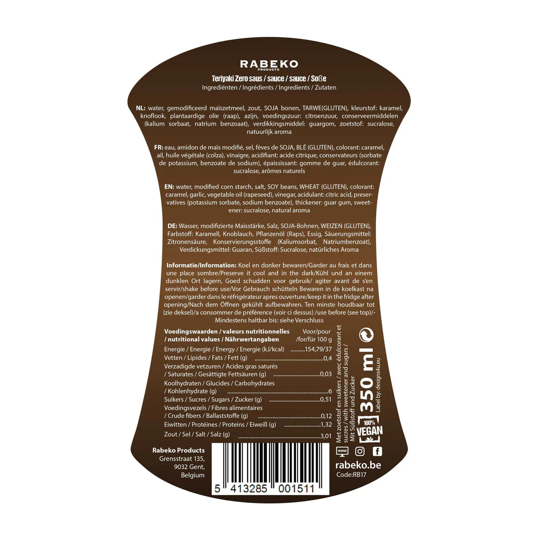 RABEKO Zero Sauce - 350ml
