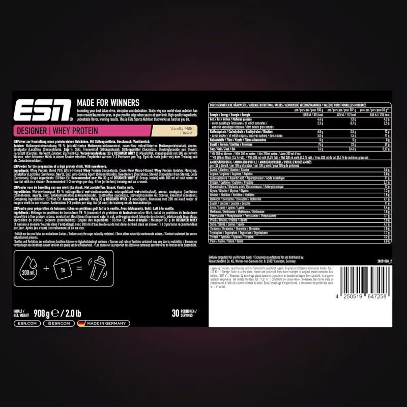 ESN Designer Whey Protein - 908g Dose