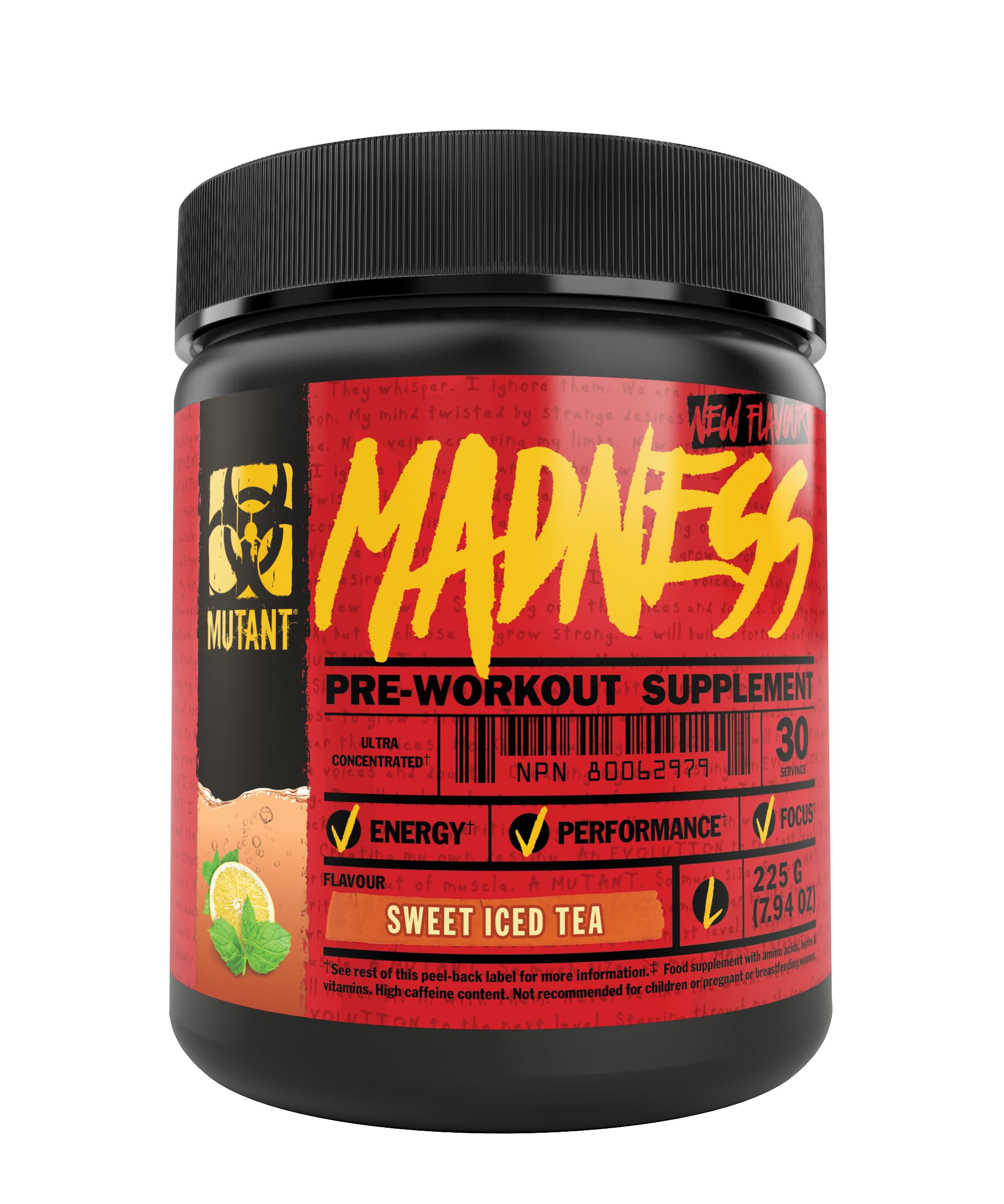 MUTANT Madness Pre Workout Booster - 225g Dose