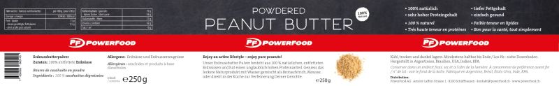 POWERFOOD ONE Powdered Peanut Butter - 250g