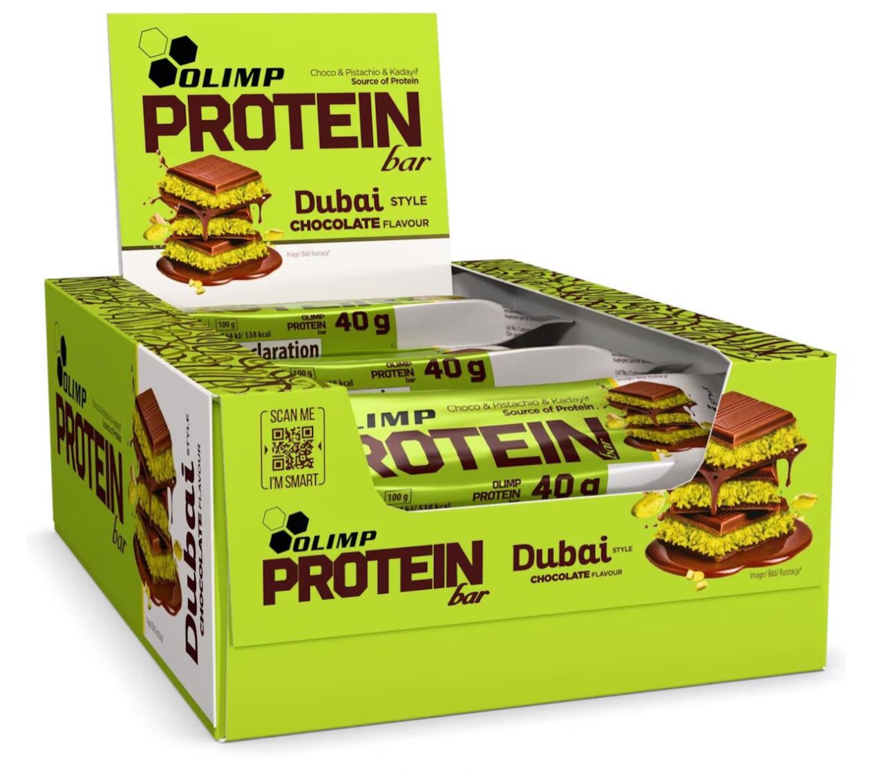 OLIMP Protein Bar - Dubai Chocolate