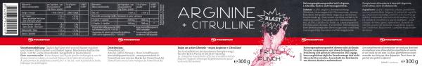 POWERFOOD ONE Arginine + Citrulline - 300g