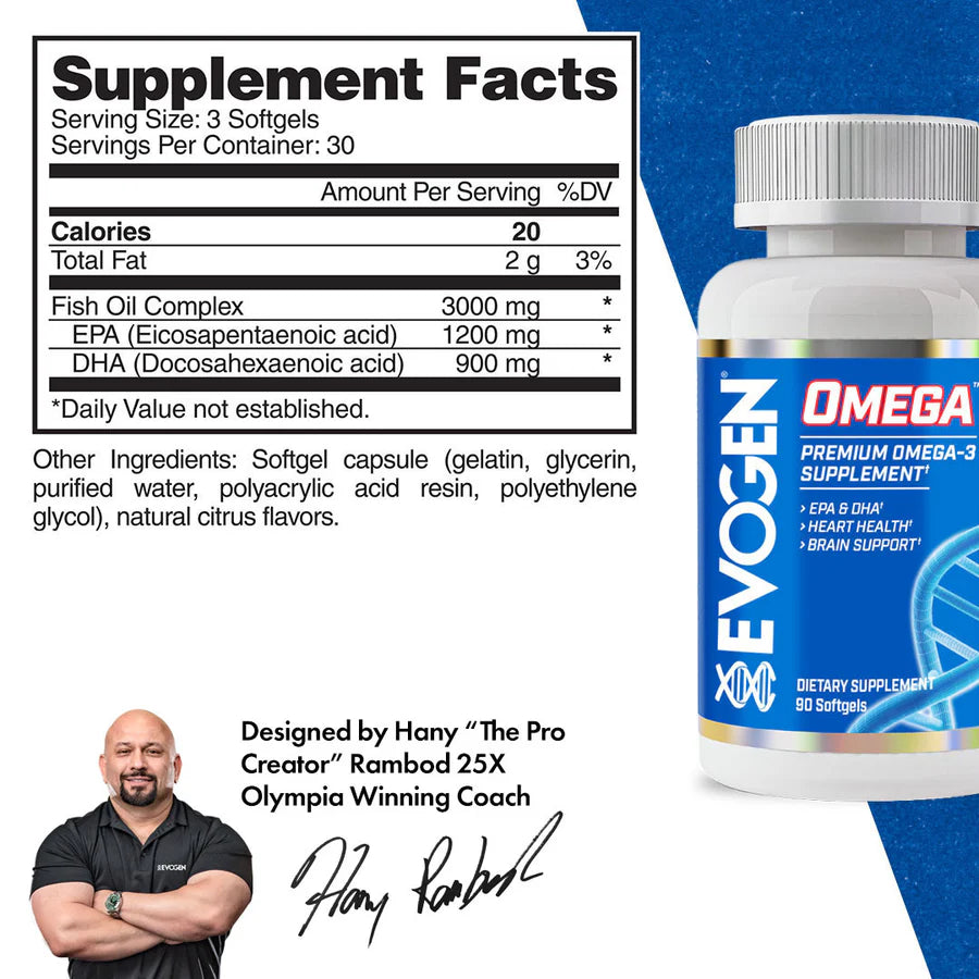 EVOGEN Omega 3 - 90 Softgels