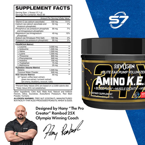 EVOGEN NUTRITION AMINO K.E.M – Elite EAAs – 17 g Probe