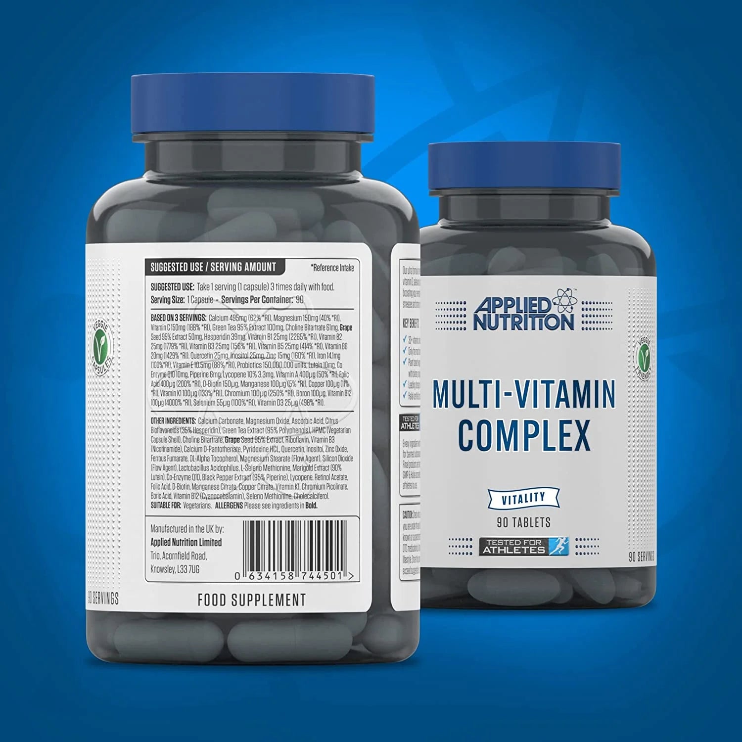 APPLIED NUTRITION Multi-Vitamin Complex - 90 Caps/Kapseln