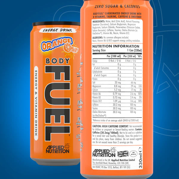 APPLIED NUTRITION Body Fuel Energy Drink - 12x330ml