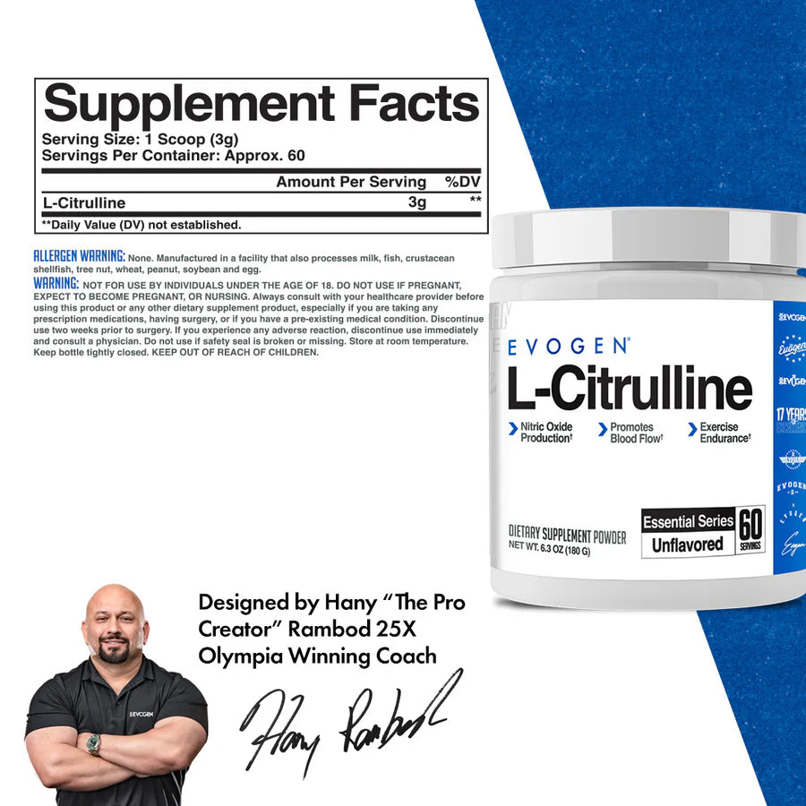 EVOGEN L-Citrulline - 60 Portionen