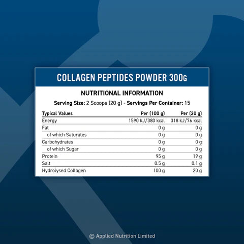 APPLIED NUTRITION Hydrolysed Collagen Peptides - 300g Dose