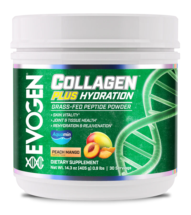 EVOGEN NUTRITION Collagen – Hydrolysiertes Kollagen Typ I & III mit Aquamin und Vitamin D – 30 Portionen
