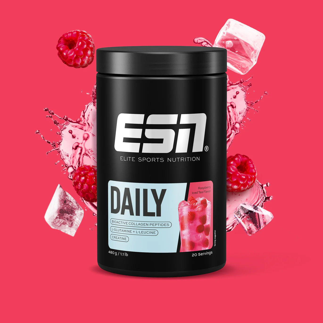 ESN Daily Collagen Peptides L-Glutamine Creatine - 480g Dose