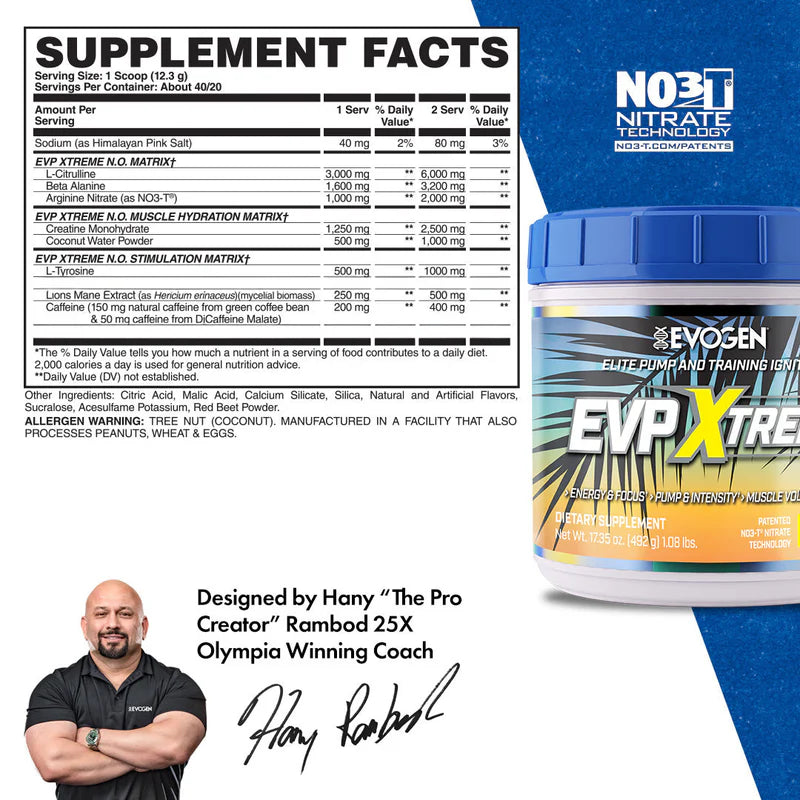 EVOGEN EVP Xtreme N.O. - 480g Dose (40. Port)