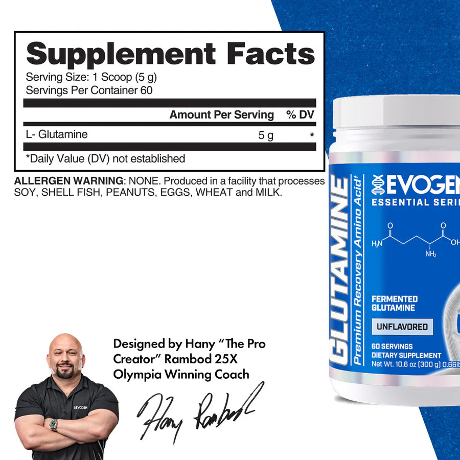 EVOGEN Glutamin - 300g Dose