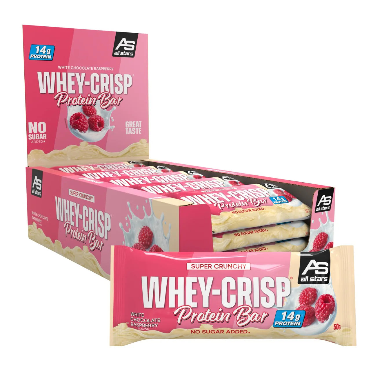 ALL STARS Whey Crisp Protein Bar - 25x50g