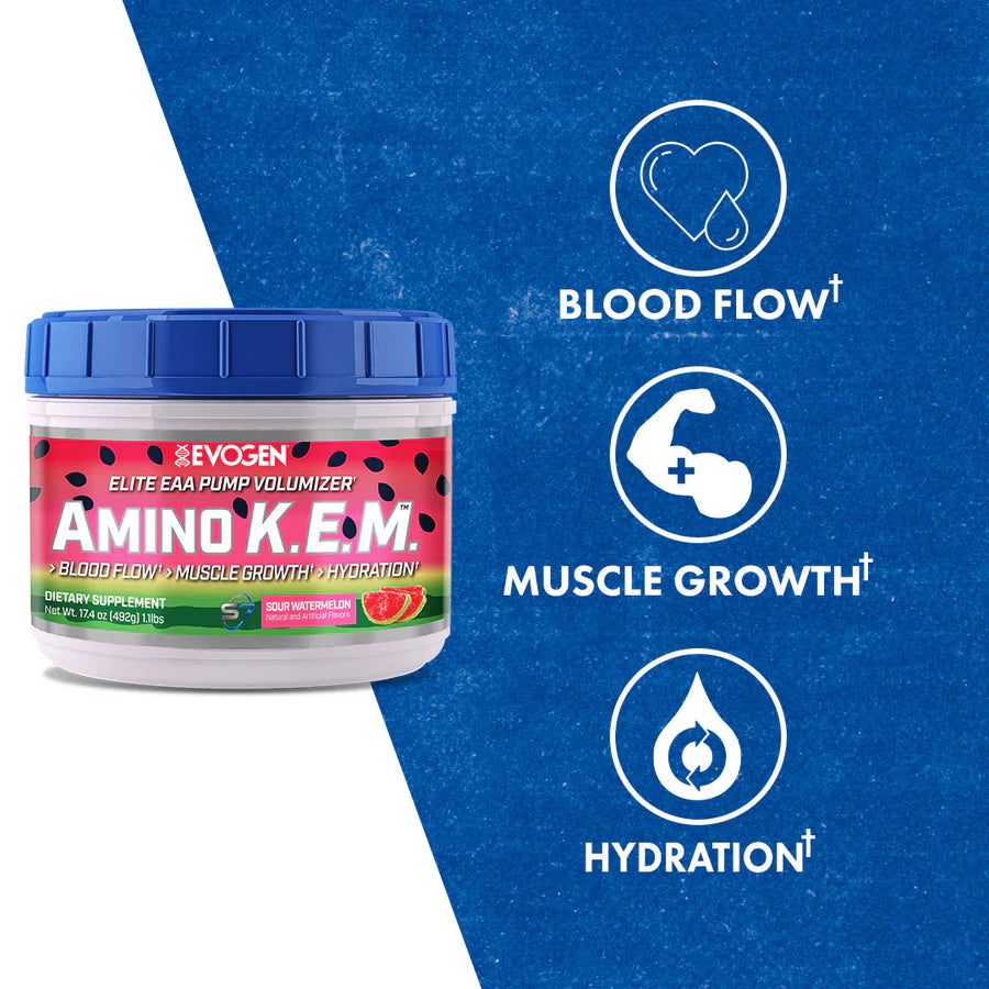 EVOGEN NUTRITION AMINO K.E.M – Elite EAAs – 492 g (30 Portionen)