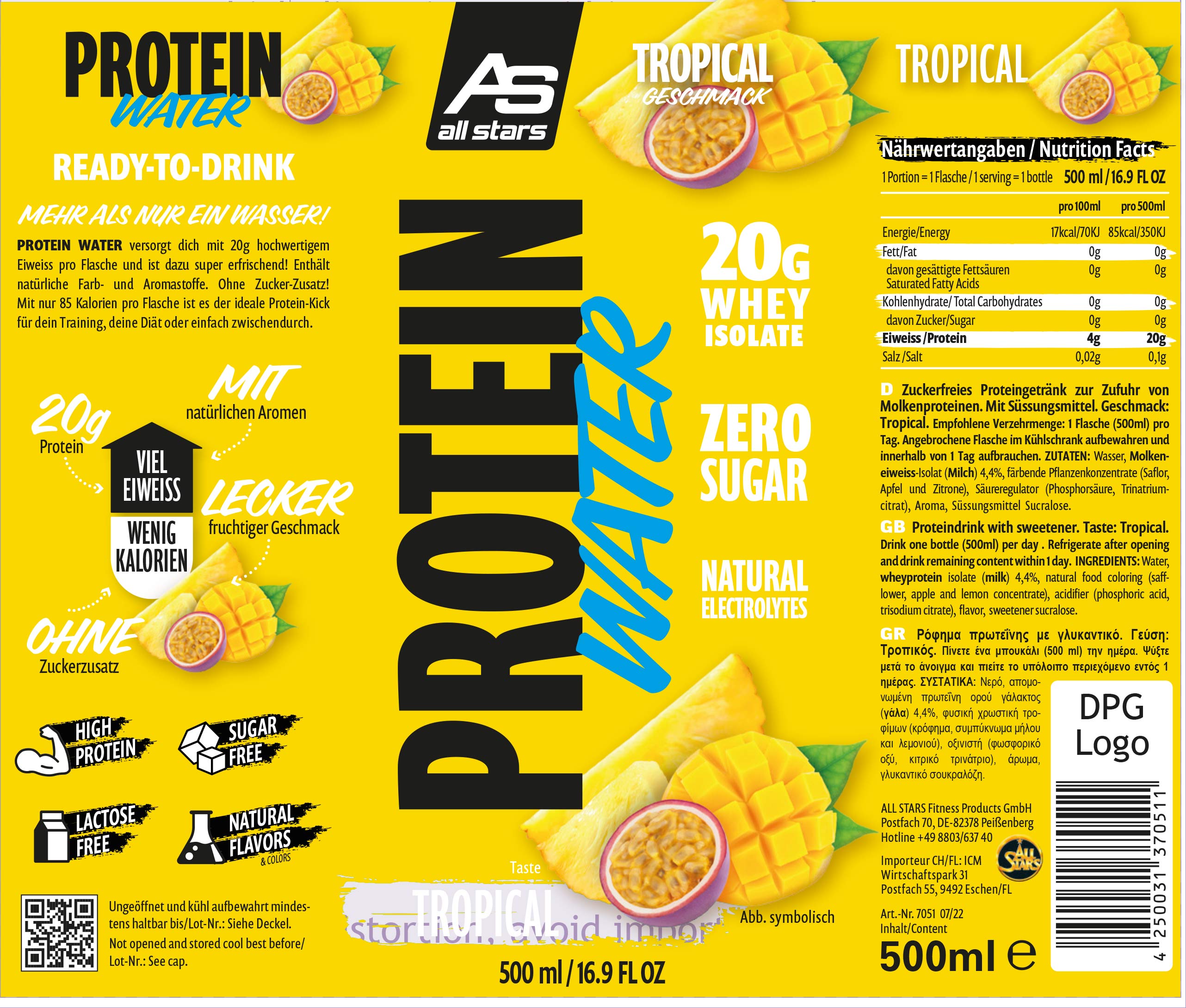 ALL STARS Protein Water - 500ml