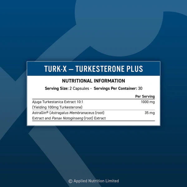 APPLIED NUTRITION Turk-X Turkesterone Plus - 60 Caps/Kapseln