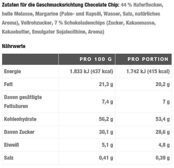 OAT KING Hafer Energie Riegel - 95g