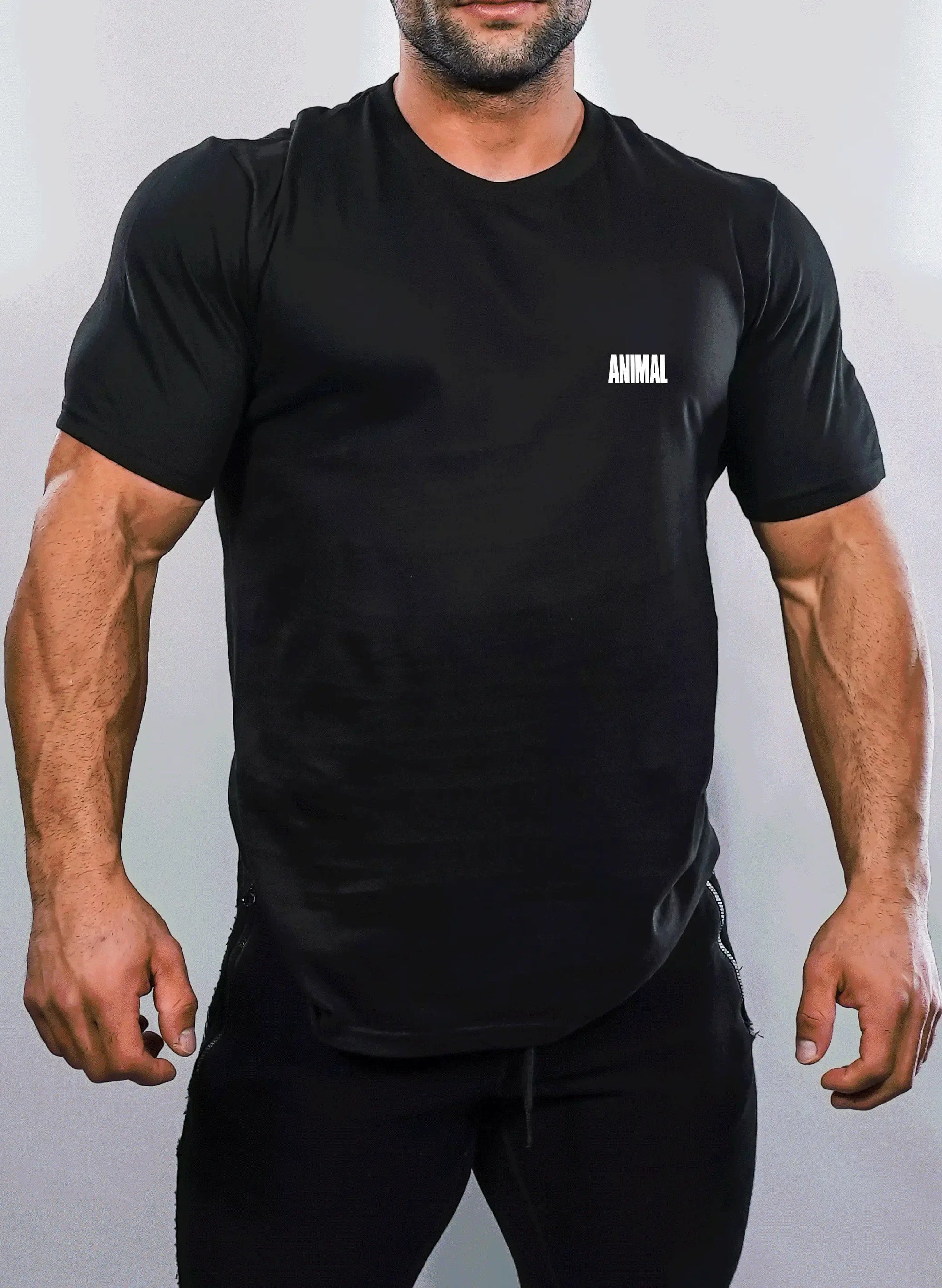 ANIMAL Brand Logo Tee - Black