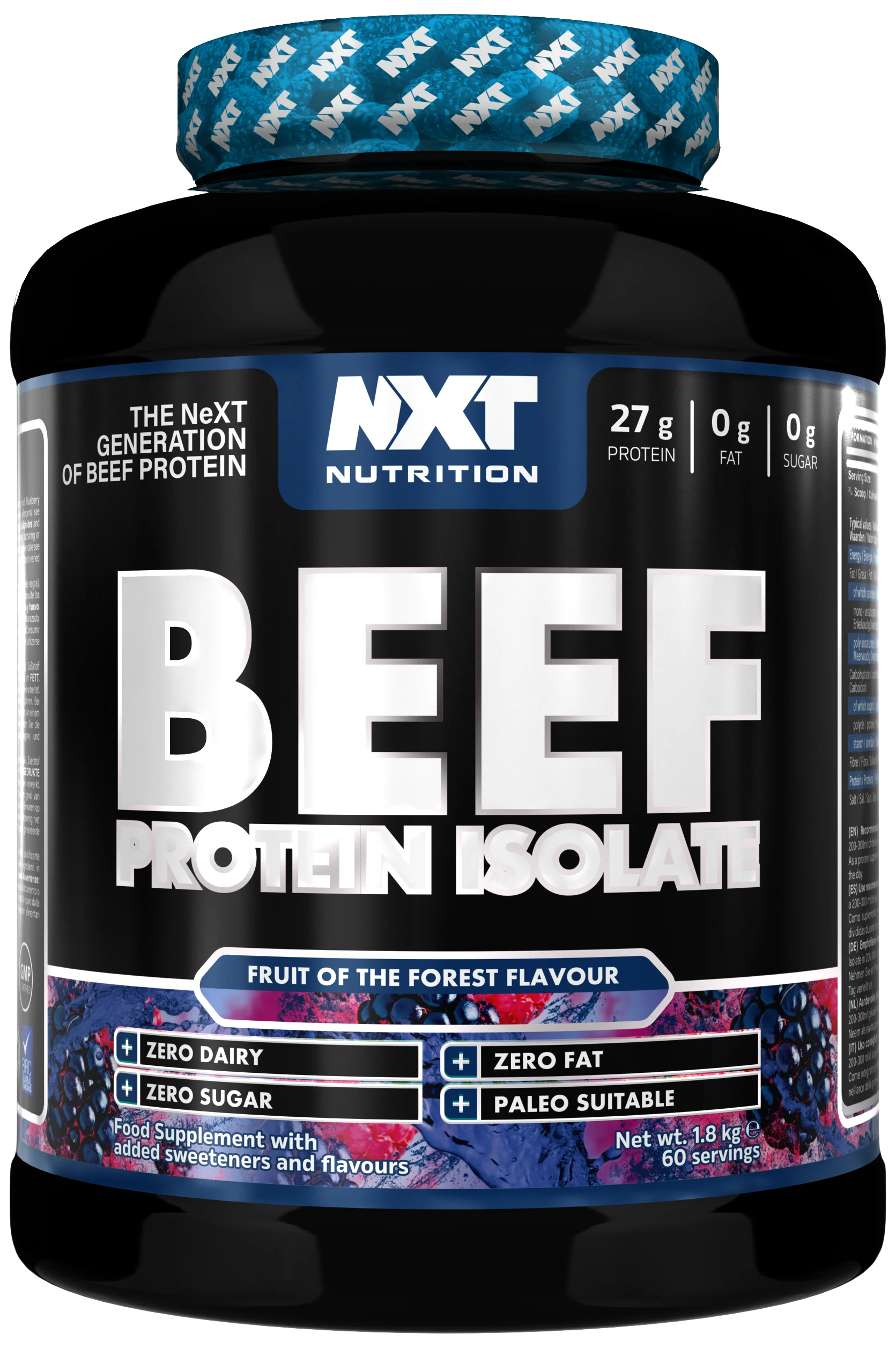 NXT NUTRITION Beef Protein Isolate - 1800g Dose