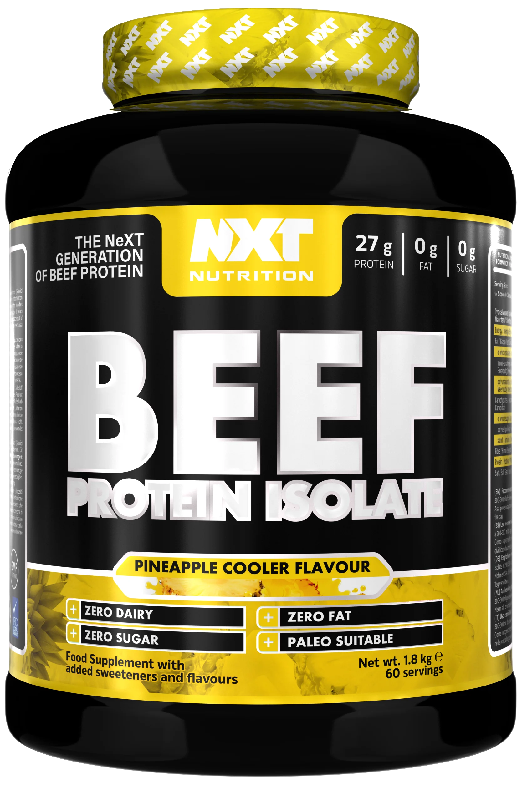 NXT NUTRITION Beef Protein Isolate - 1800g Dose