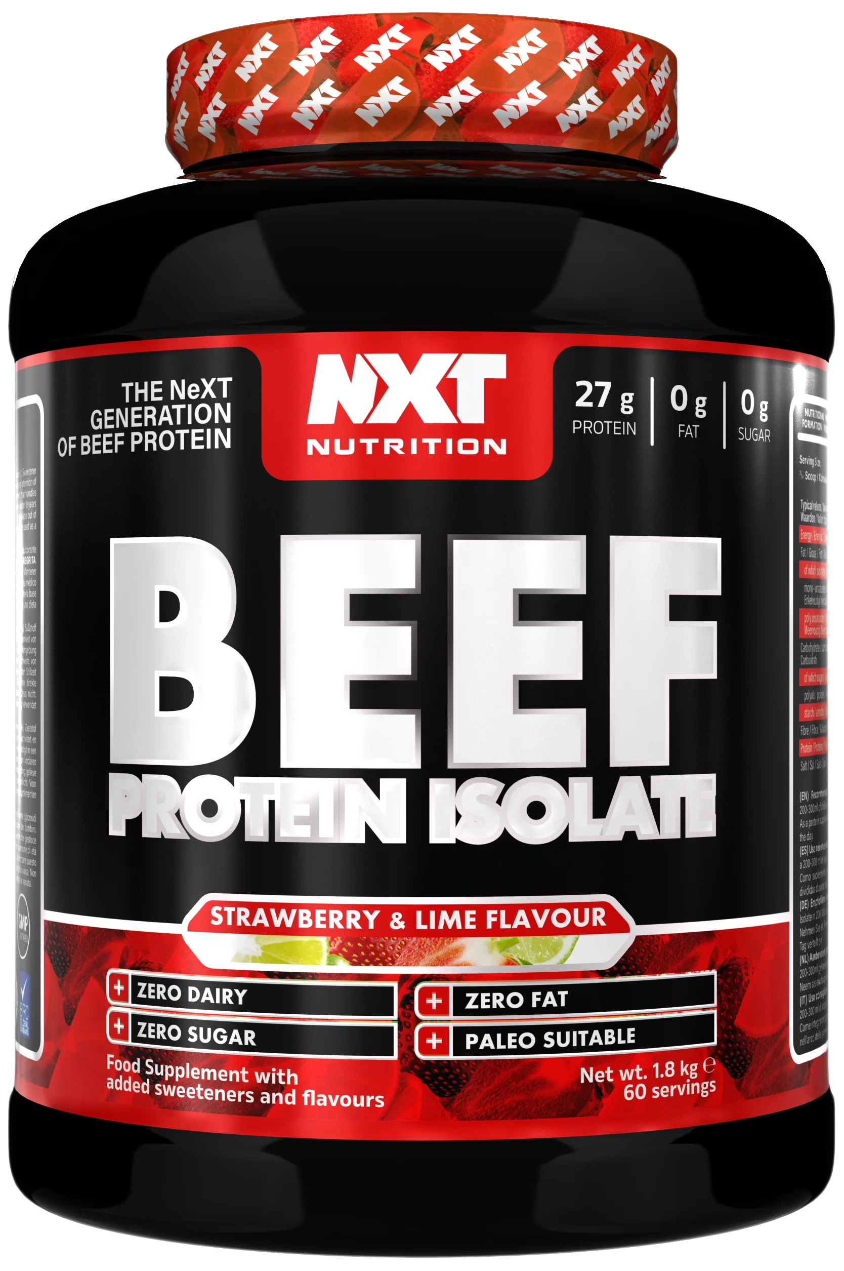NXT NUTRITION Beef Protein Isolate - 1800g Dose