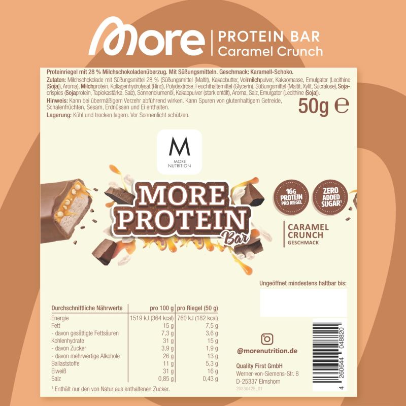 MORE NUTRITION Protein Bar - 50g