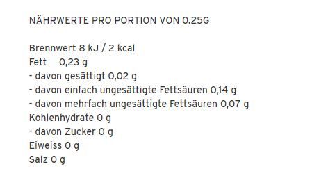 MORE NUTRITION 2 Kalorien-Ölspray - 200ml