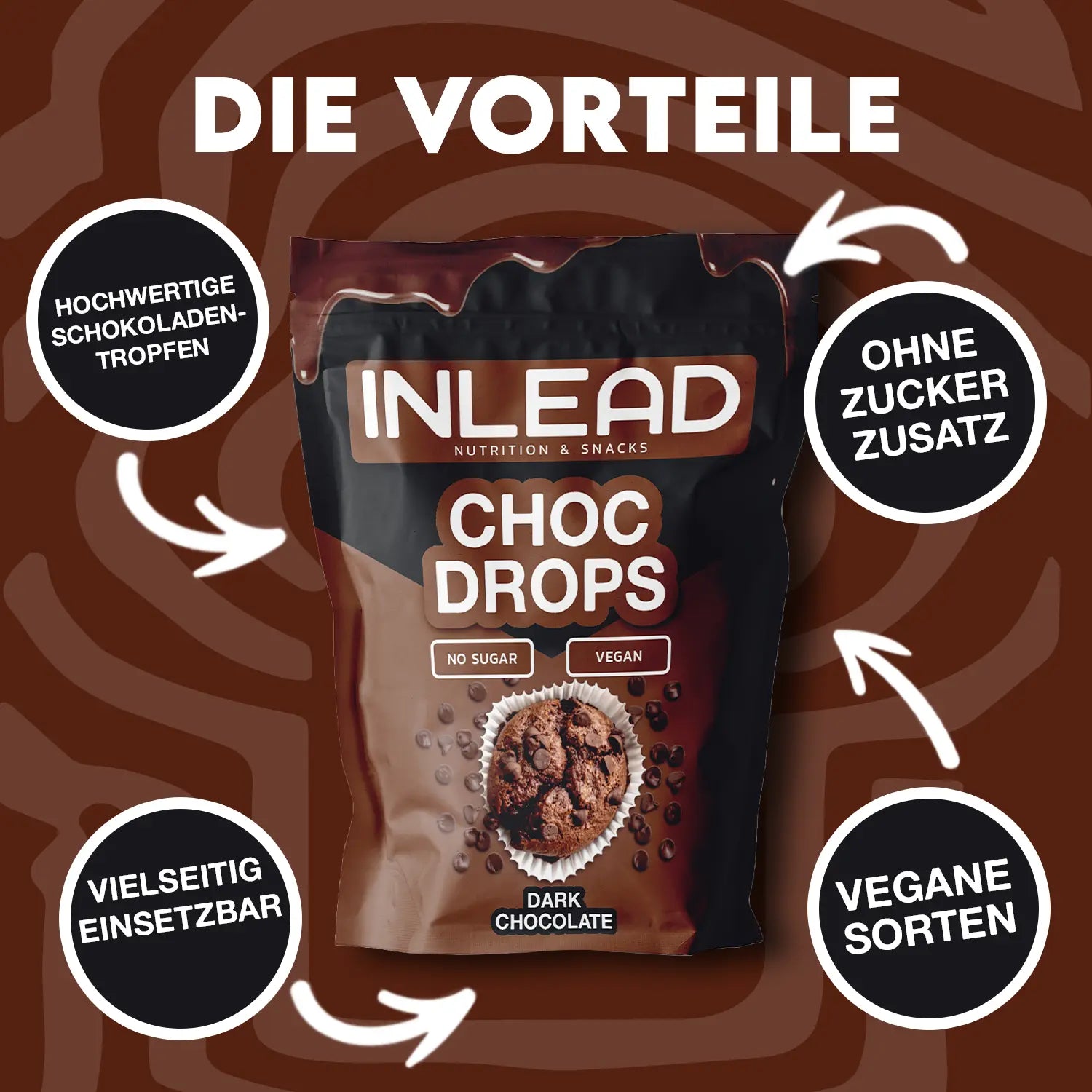 INLEAD Choc Drops - 150g