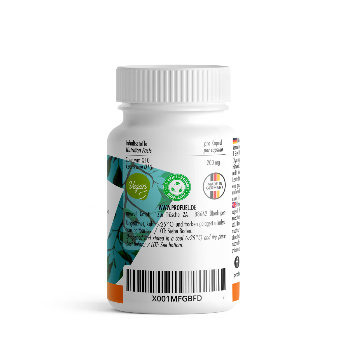 PRO FUEL Coenzym Q10 200mg - 120 Kapseln