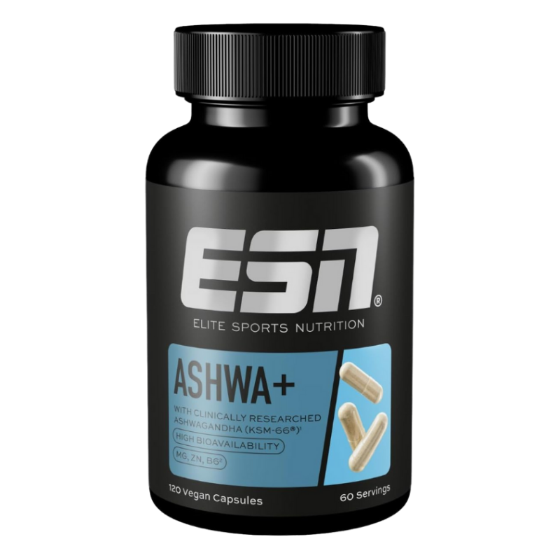 ESN Ashwa+ - 120 Kapseln Vegan