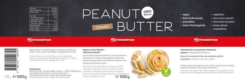 POWERFOOD ONE Peanut Butter - 1000g