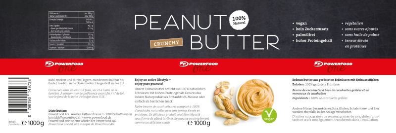 POWERFOOD ONE Peanut Butter - 1000g