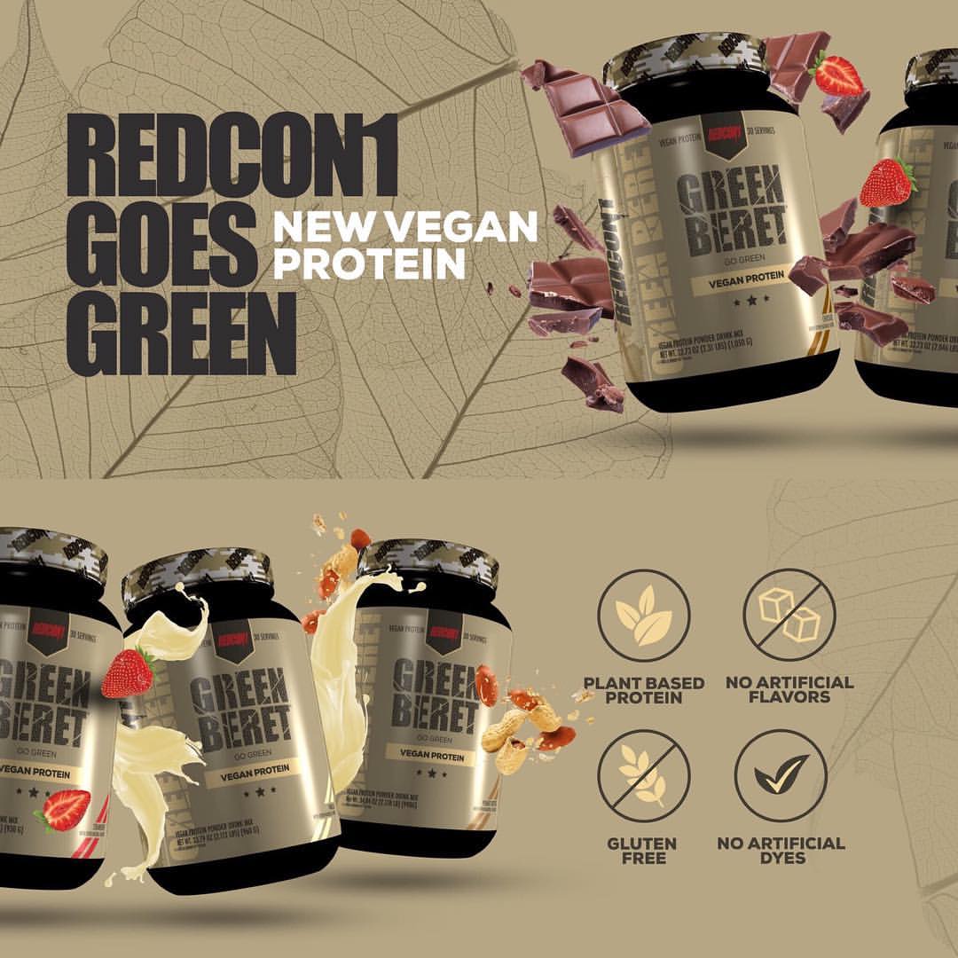 REDCON1 Green Beret Vegan Protein - 1100g