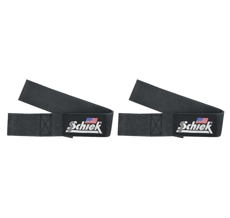 SCHIEK Leather Lifting Straps Model 1000LLS - Black