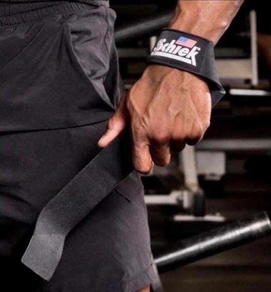 SCHIEK Leather Lifting Straps Model 1000LLS - Black