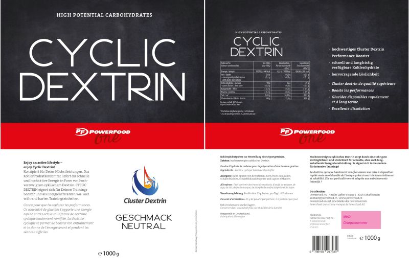 POWERFOOD ONE Cyclic Dextrin - 1000g