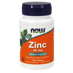 NOW FOODS Zinc 50 mg - 100 Tabletten