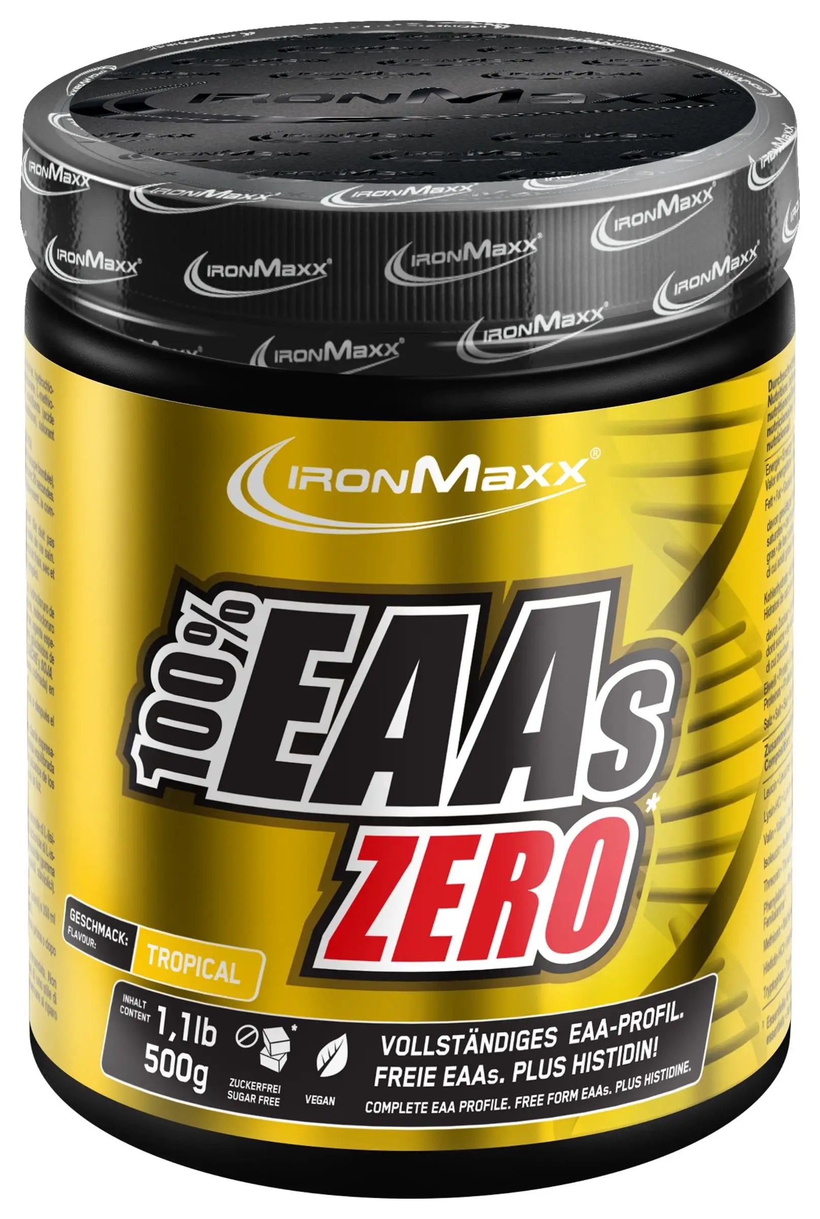 IRONMAXX 100% EAAs Zero - 500g Dose